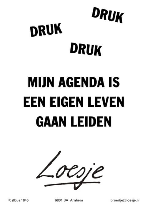 druk zijn